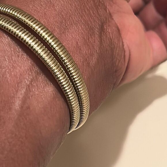 Thalia Sodi Gold Plated 14” Adjustable Wrap Bracelet With Rhinestones Classy NWT - Picture 7 of 8